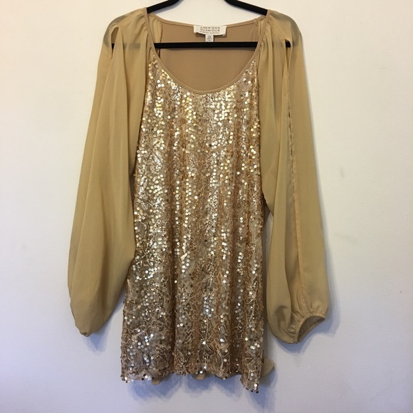 Badgley Mischka Tops - Badgley Mischka American Couture Sequin Blouse
